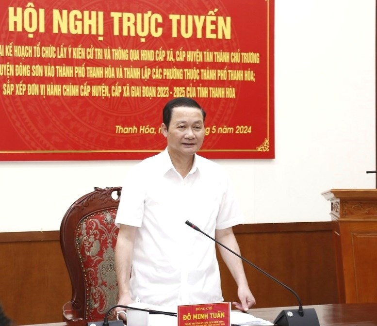 Lấy ý kiến cử tri về chủ trương nhập huyện Đông Sơn vào thành phố Thanh Hóa - ảnh 1