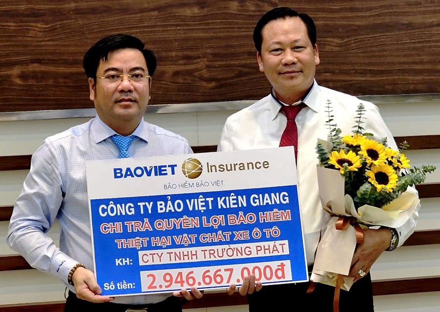 Bảo Việt Kiên Giang bồi thường hơn 2,9 tỉ đồng cho chủ xe bị ngập nước - ảnh 1