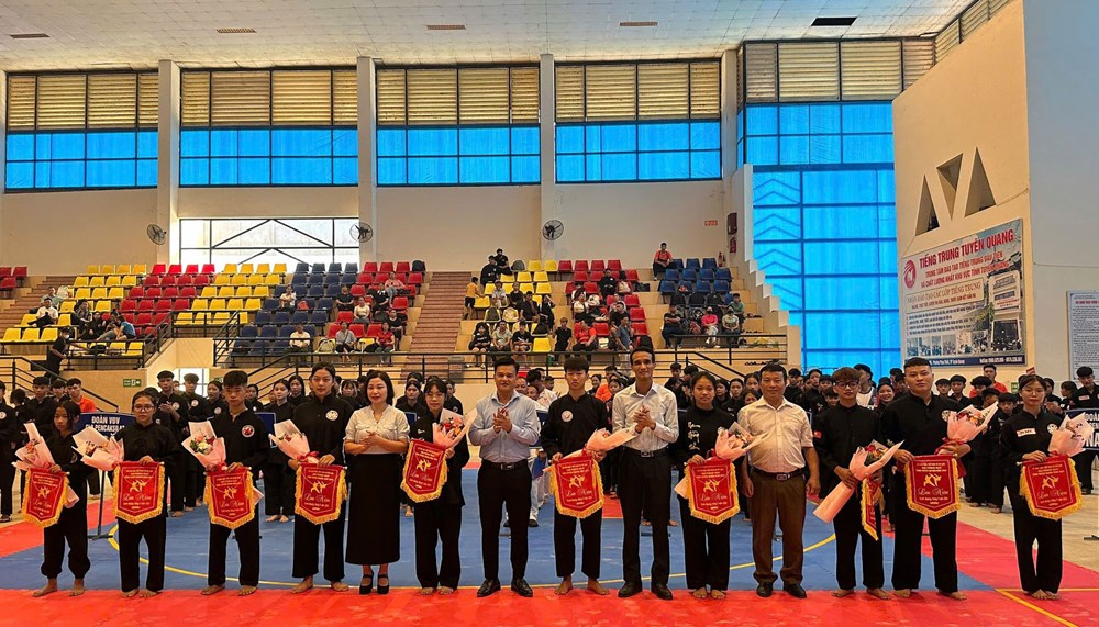 Gần 200 VĐV tham gia Giải Pencak Silat tỉnh Tuyên Quang - ảnh 1