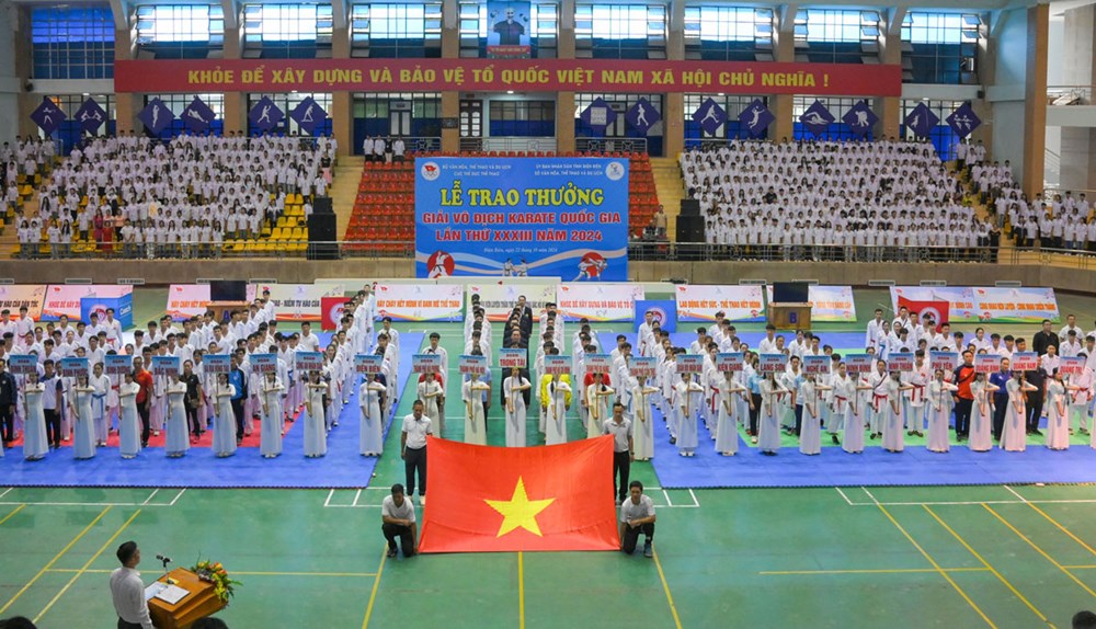 Khai mạc Giải vô địch Karate quốc gia lần thứ XXXIII năm 2024 - ảnh 1