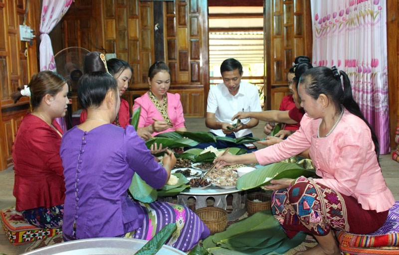 “Kin khẩu hó“- lễ mừng cơm mới độc đáo của dân tộc Lào - ảnh 2