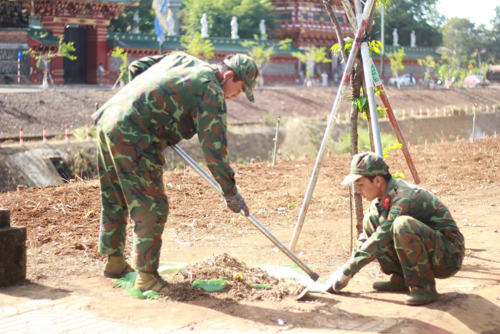 Gia Lai: Ra quân dọn vệ sinh môi trường đón Tết Nguyên đán Ất Tỵ 2025. - ảnh 4