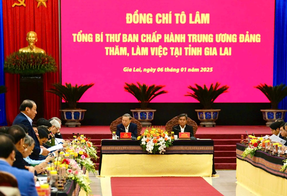 Tổng Bí thư Tô Lâm thăm và làm việc tại Gia Lai - ảnh 2