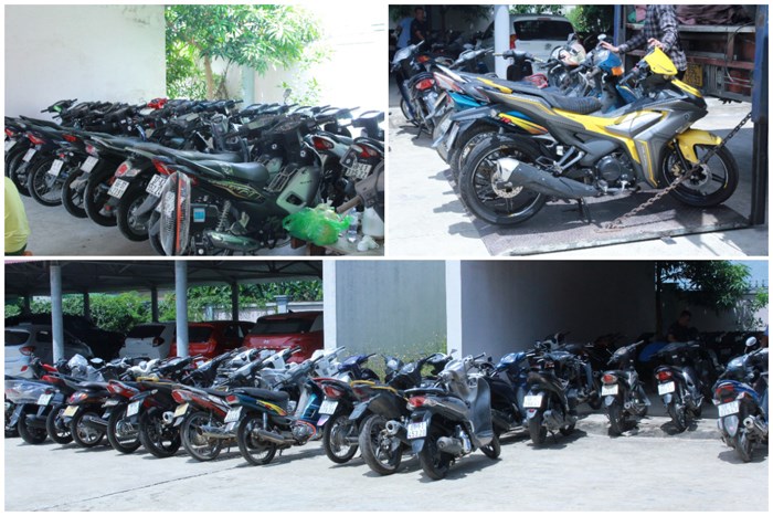 Bắt ổ nhóm trộm cắp và tiêu thụ gần 300 xe mô tô xuyên quốc gia - ảnh 1