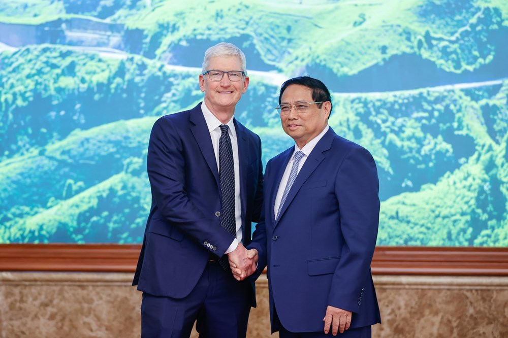 Thủ tướng đề nghị Apple hỗ trợ quốc tế hóa bản sắc, tinh hoa văn hóa Việt Nam - ảnh 1