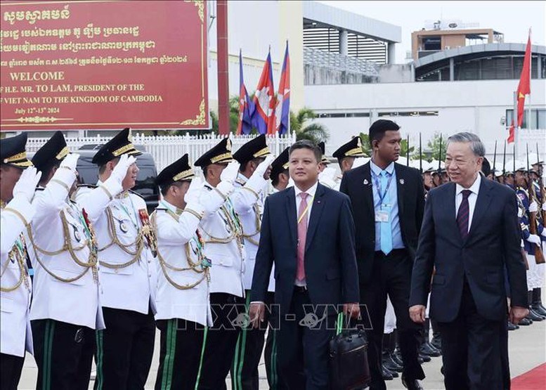 Chủ tịch nước Tô Lâm kết thúc tốt đẹp chuyến thăm cấp Nhà nước tới Campuchia - ảnh 1
