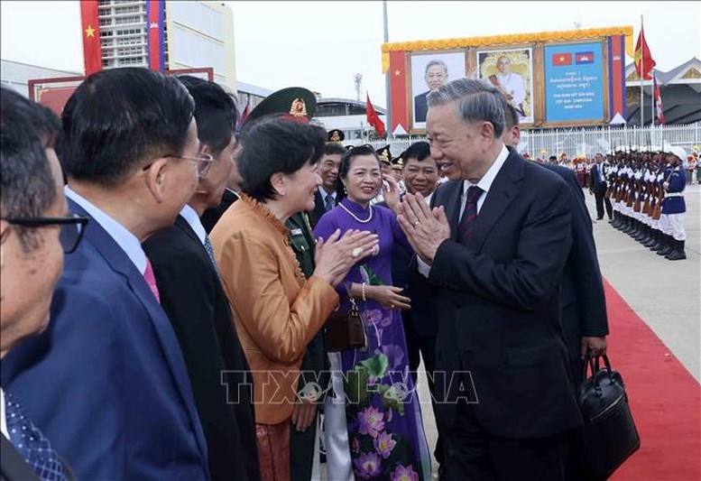Chủ tịch nước Tô Lâm kết thúc tốt đẹp chuyến thăm cấp Nhà nước tới Campuchia - ảnh 3