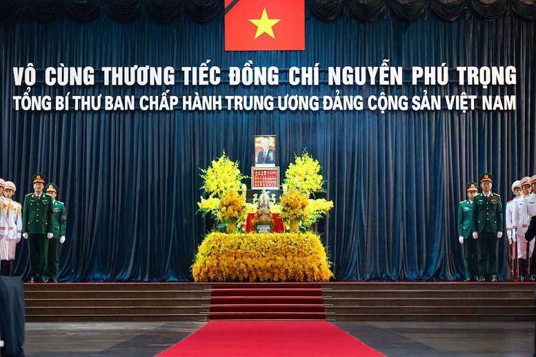 Tổ chức trọng thể Lễ viếng Tổng Bí thư Nguyễn Phú Trọng - ảnh 1