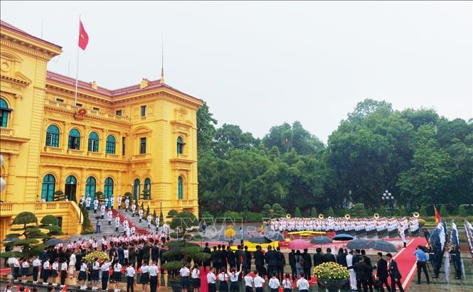 Chủ tịch nước Tô Lâm chủ trì lễ đón Tổng thống Timor-Leste thăm cấp Nhà nước tới Việt Nam - ảnh 3