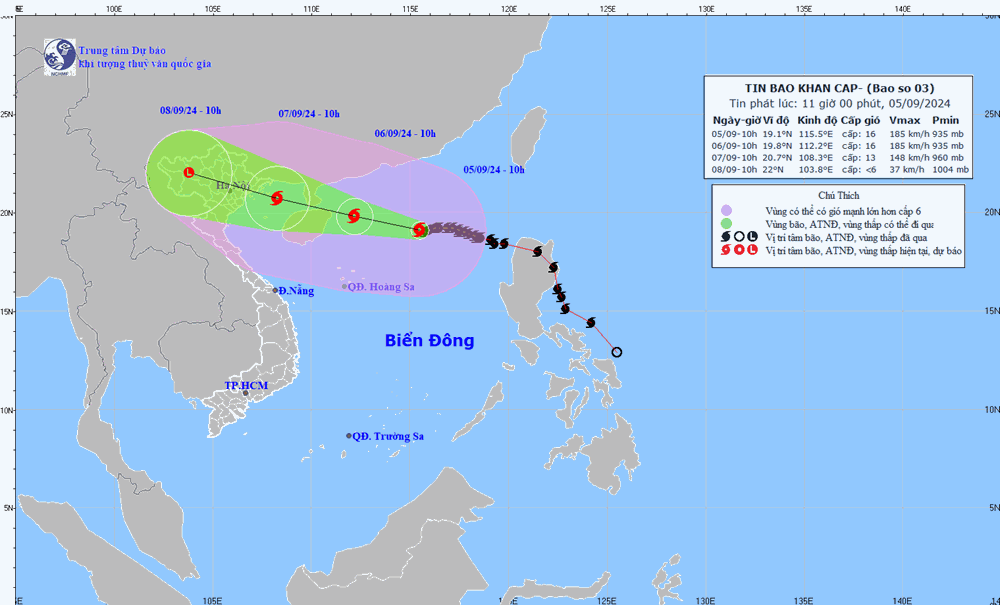 Thủ tướng chỉ đạo tập trung ứng phó khẩn cấp bão số 3 - ảnh 1