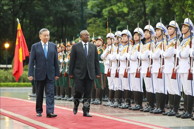 Tổng Bí thư, Chủ tịch nước Tô Lâm chủ trì Lễ đón chính thức Tổng thống Guinea-Bissau - ảnh 2