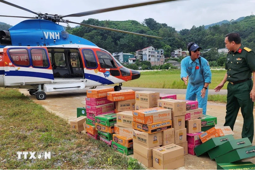 Xuất cấp lương thực, vật tư, hóa chất khử khuẩn cho địa phương khắc phục hậu quả bão số 3 - ảnh 1