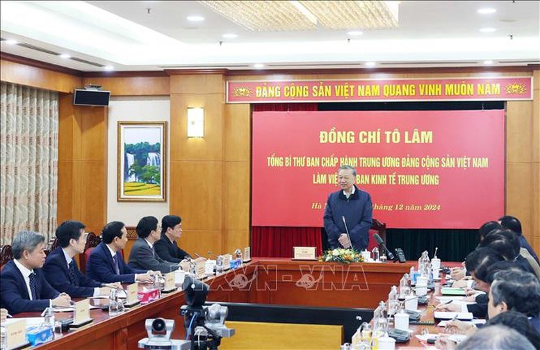 Tổng Bí thư Tô Lâm làm việc với Ban Kinh tế Trung ương - ảnh 2