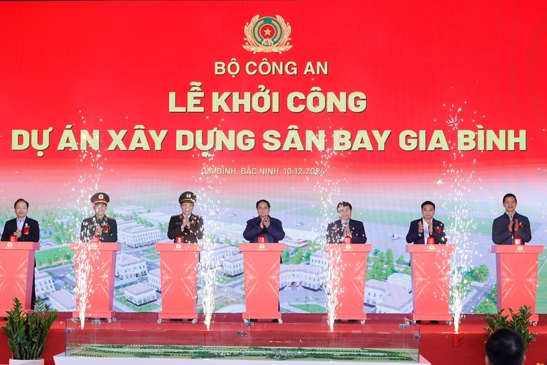 Thủ tướng dự lễ khởi công dự án xây dựng sân bay Gia Bình - ảnh 1