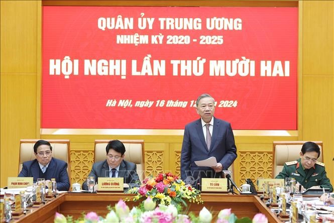 Tổng Bí thư Tô Lâm chủ trì Hội nghị Quân ủy Trung ương - ảnh 2