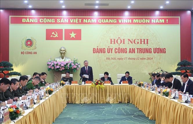 Tổng Bí thư Tô Lâm dự Hội nghị Đảng ủy Công an Trung ương năm 2024 - ảnh 2