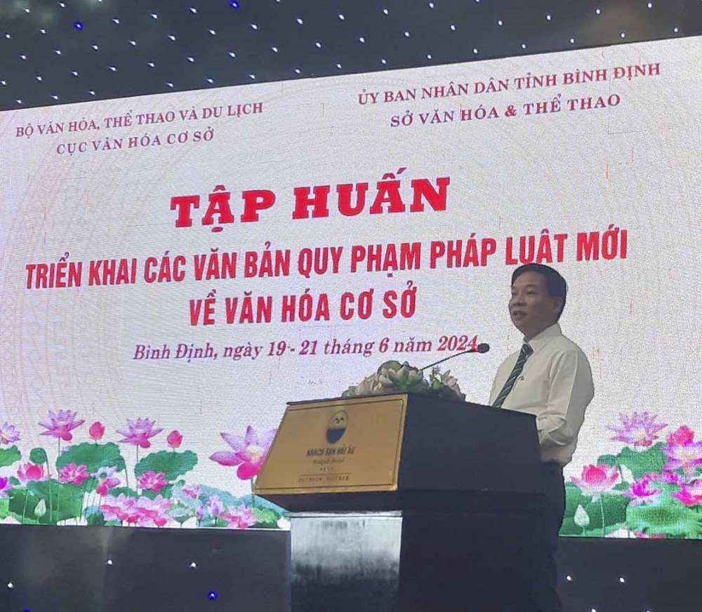 Tập huấn triển khai văn bản quy phạm pháp luật mới về văn hóa cơ sở - ảnh 2