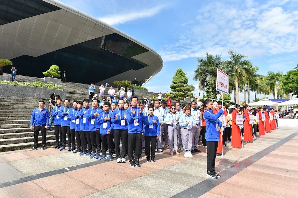 Lễ thượng cờ Đại hội Thể thao học sinh Đông Nam Á lần thứ 13 - ảnh 1