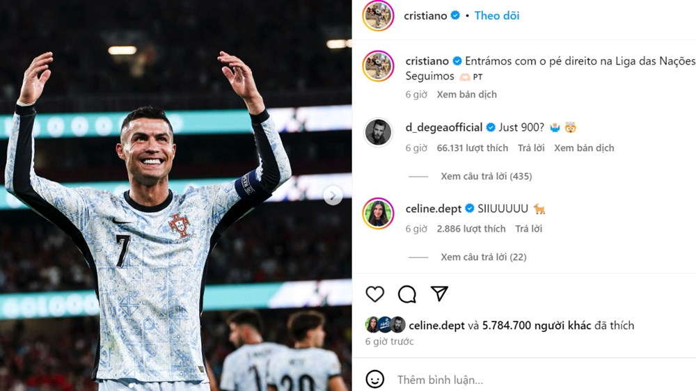 Ronaldo lập kỷ lục, Vinicius và các siêu sao bóng đá hết lời ca ngợi - ảnh 2