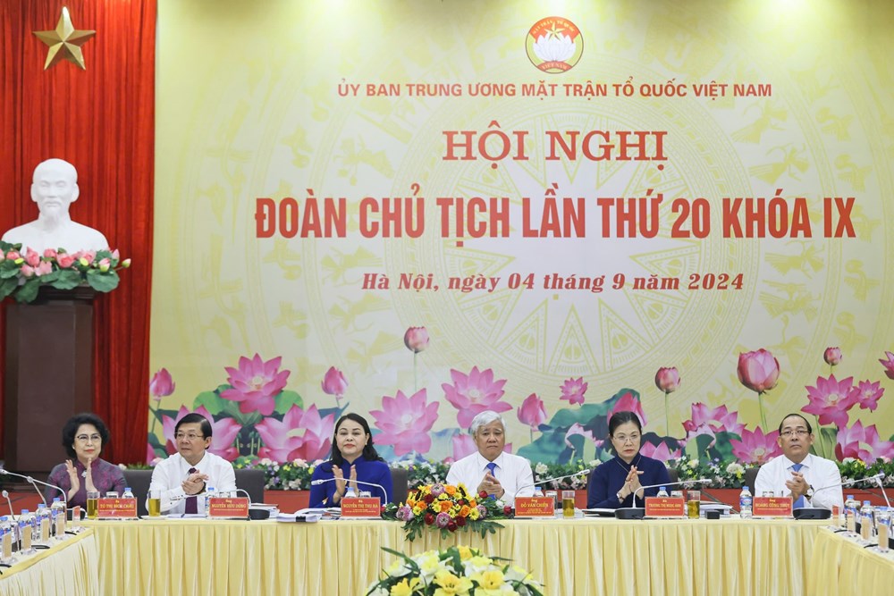 Hội nghị Đoàn Chủ tịch UBTƯ MTTQ Việt Nam lần thứ 20, khóa IX - ảnh 2