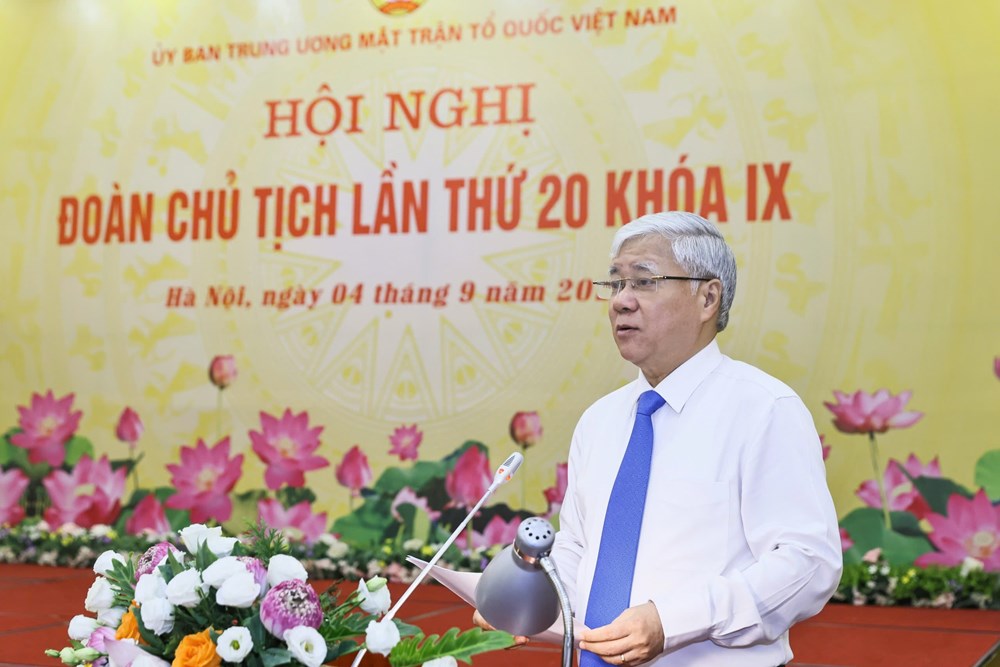 Hội nghị Đoàn Chủ tịch UBTƯ MTTQ Việt Nam lần thứ 20, khóa IX - ảnh 1