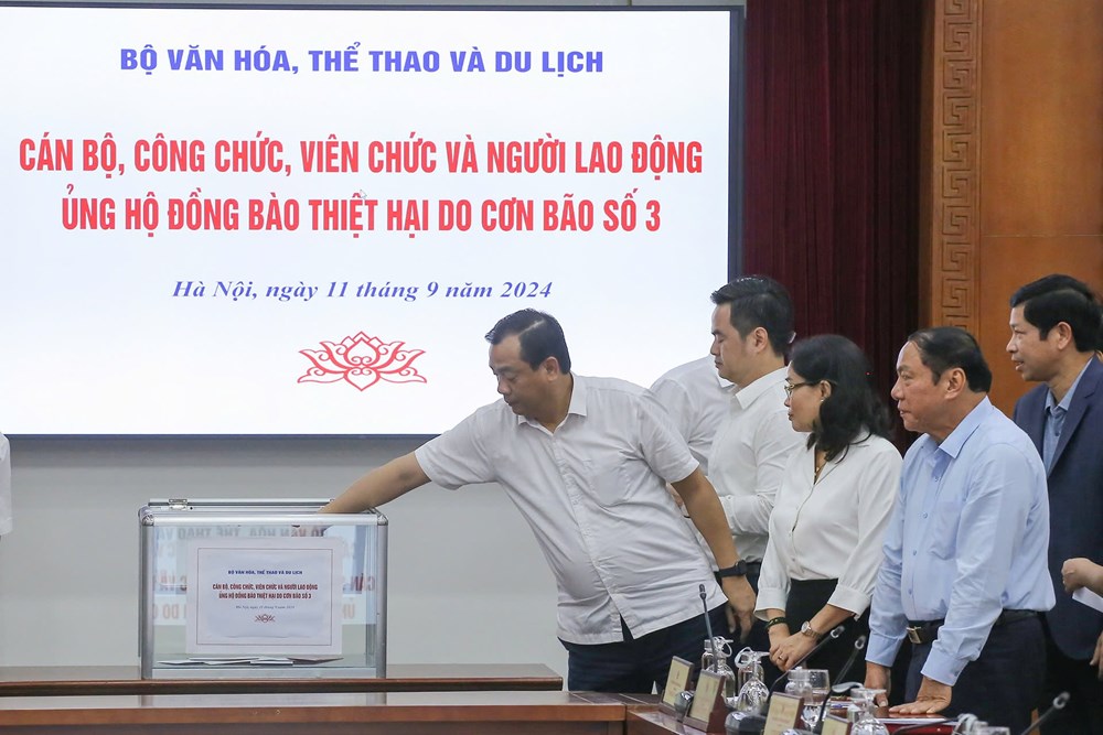 Bộ trưởng Bộ VHTTDL kêu gọi chung tay ủng hộ đồng bào bị thiệt hại bởi cơn bão số 3 - ảnh 5