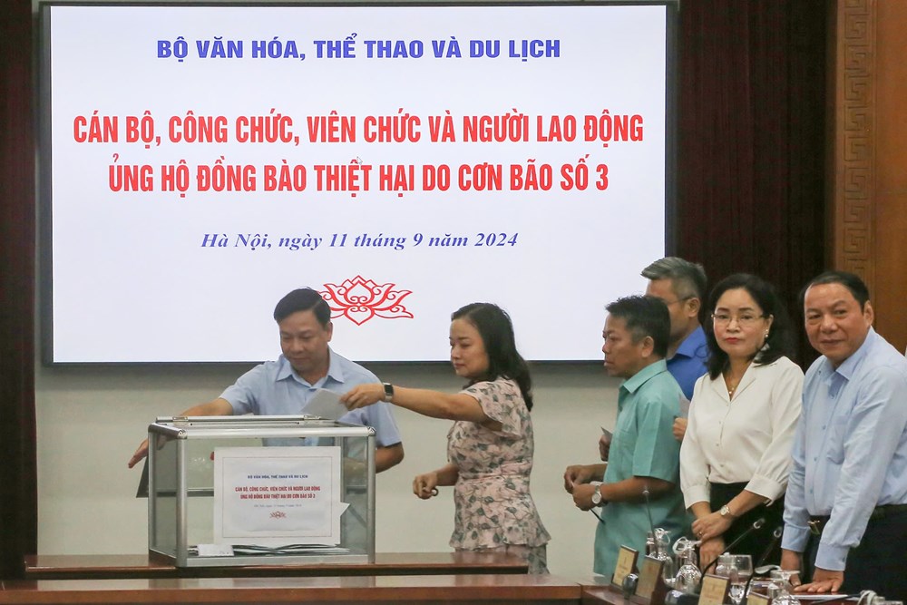 Bộ trưởng Bộ VHTTDL kêu gọi chung tay ủng hộ đồng bào bị thiệt hại bởi cơn bão số 3 - ảnh 7