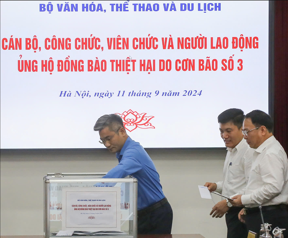 Bộ trưởng Bộ VHTTDL kêu gọi chung tay ủng hộ đồng bào bị thiệt hại bởi cơn bão số 3 - ảnh 6