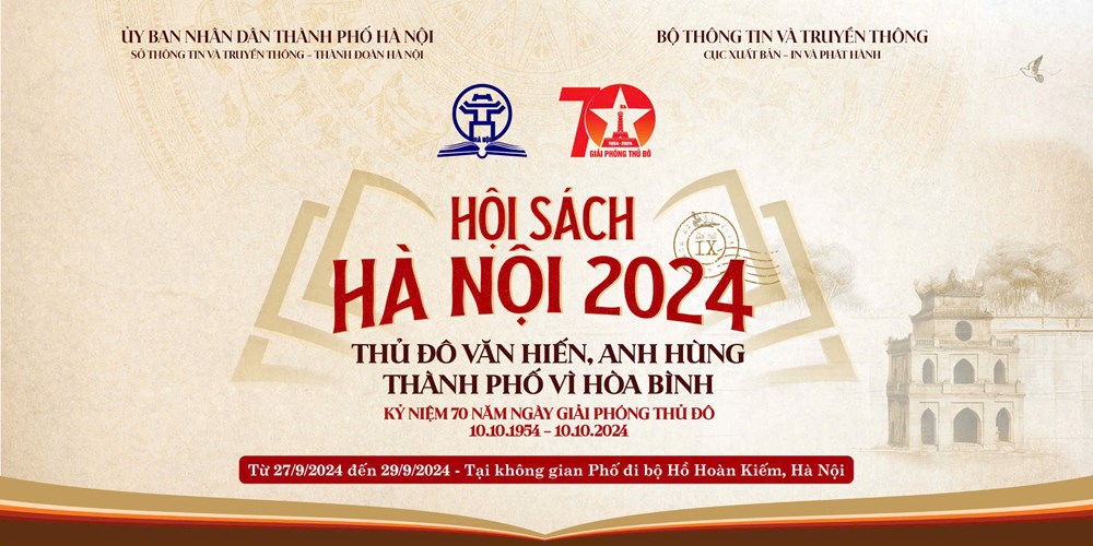 30 nhà xuất bản, doanh nghiệp tham gia Hội sách Hà Nội  năm 2024 - ảnh 1