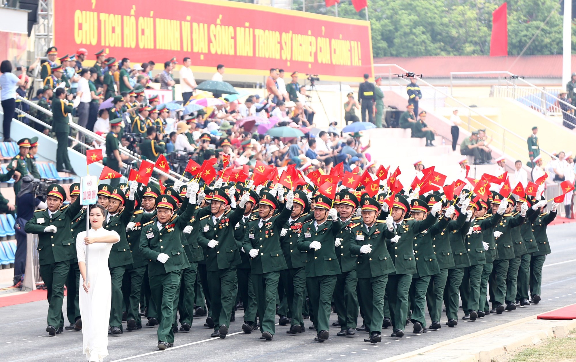 Tổng duyệt diễu binh, diễu hành kỷ niệm 70 năm Chiến thắng Điện Biên Phủ - ảnh 25