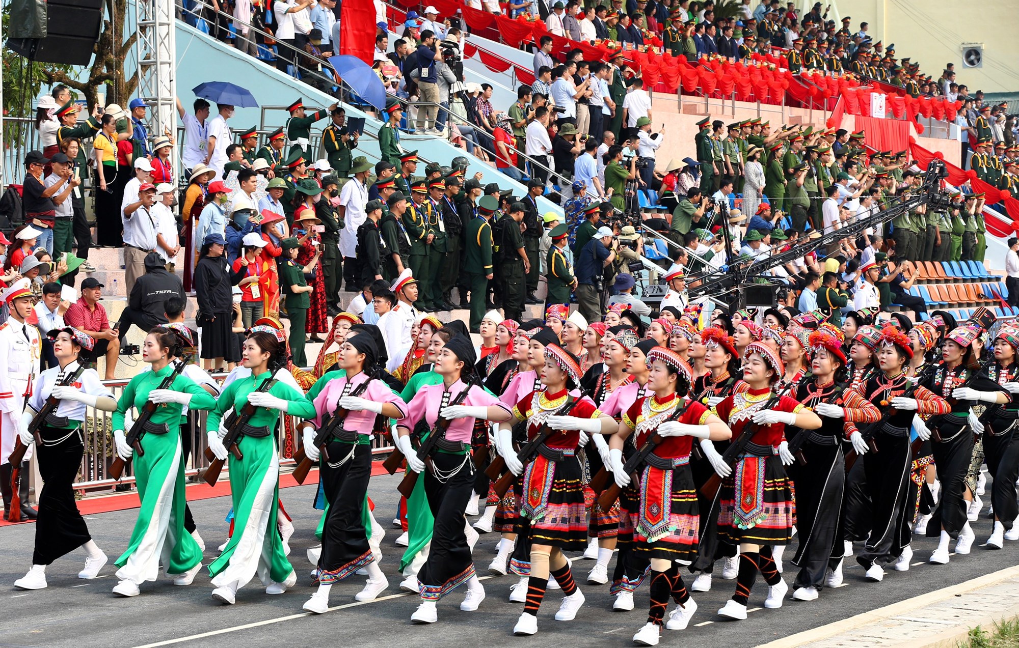 Tổng duyệt diễu binh, diễu hành kỷ niệm 70 năm Chiến thắng Điện Biên Phủ - ảnh 27