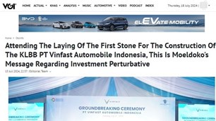 Chánh văn phòng Tổng thống Indonesia: Nhà máy VinFast sẽ thúc đẩy tăng trưởng khu vực